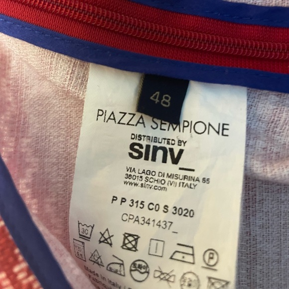 Piazza Sempione red ankle pants. Size 48 =12 - Picture 2 of 3